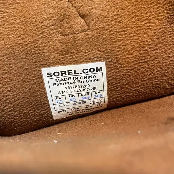 Sorel Women 7.5 Nutmeg Brown Leather Slimpack Belted Riding Tall Boot Equestrian - Picture 4 of 11